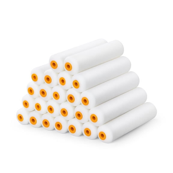 Voomey 24-Pcs 4'' Sponge 4 inch Foam Roller Cover Painting Supplies for Painting