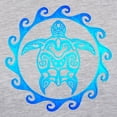thumbnail image 3 of CafePress - Blue Tribal Turtle Sun - Womens Baseball Tee, 3 of 4