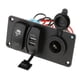 thumbnail image 1 of 1 Panel del Interruptor Azul Universal para 12V 24V UTVs Barco Coche Camion Tractor Equipo Parte Interior de Automóvil Plástico Cola Panel de control de interruptores, 1 of 8