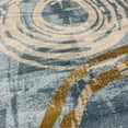 thumbnail image 5 of Luxe Weavers Modern Abstract Circle Blue 8x10 Area Rug, 5 of 6
