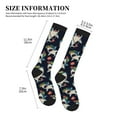 thumbnail image 4 of Pofeuu Cartoon Sharks Print Compression Socks for Women & Men Circulation - Best Support for Nurses,Running,Athletic,Sports, 4 of 7