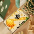 thumbnail image 3 of Welcome to The Bee Festival Flannel Kitchen Rugs, 3-PC Non-Slip Washable Runner & Doormat Set, Absorbent Floor Mat for Bathroom Laundry Living Room Decor, 3 of 14