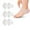 White*3, variant on Pinkiou 1 Pair Silicone Gel Heel Protector Heel Pads Cushion with Perforated,Foot Care for Plantar Fasciitis, Blister