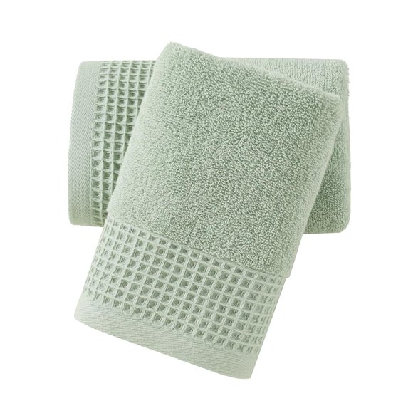 Juego de toallas de mano sense gnosis Terry & Waffle Weave Cotton, 2 unidades