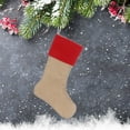 thumbnail image 5 of VerPetridure Diy Simple Imitation Linen Composite Christmas Socks C1 Christmas Decorations Stockings 17 Inches Xmas Fireplace Hanging Stockings Gifts, 5 of 9