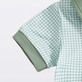 thumbnail image 4 of Baby Boy Summer Clothes Short Sleeve Polo Shirts Shorts Set Pique Beach Outfits,Green, 4 of 7