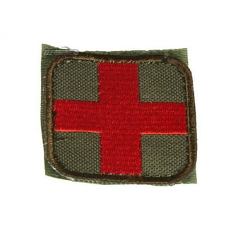 Condor Medic Patch Coyote Tan and Red Cross Velcro Backing 2 x 2