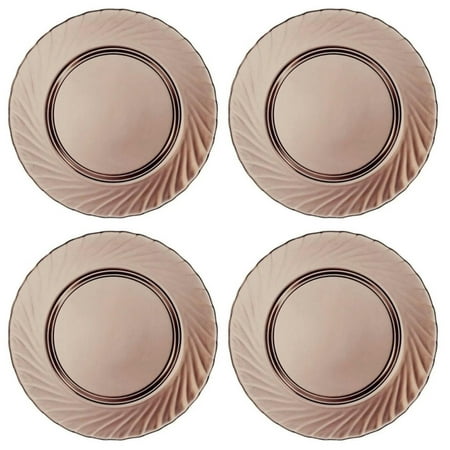 Ocean Eclipce Glass Dinner Plates Set of 4, Glass Dinner Plates Set