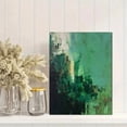 thumbnail image 2 of UXIEQU Abstract Cityscape Green Texture Canvas Wall Art Print 15.75x11.81 Inches, 2 of 8