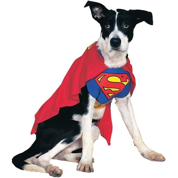 DC Comics Superman Pet Costume Accessory Set for Dogs or Cats by Rubies, XL