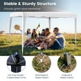 thumbnail image 6 of YYAo Outdoor Party Tent, CanopyCanopy, Shade Shelter, 10 x 10 Feet Outdoor Pop-up Patio Canopy for Beach and Camp-White, 6 of 7