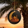 thumbnail image 4 of Ceramic Ramadan Hanging Ornament 3.15 Inch Minaret Crescent Garland Decorative Pendant Plastic Accessory for Islam Home Festival and Ramadan Celebration Decor, 4 of 9