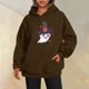 thumbnail image 4 of Sudaderas con capucha de fantasmas de Halloween Retro para mujer, sudadera divertida de Halloween, jerséis de estilo gótico, Top informal Vintage, 4 of 4