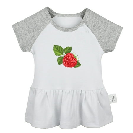 

Fruit Raspberry Pattern Dresses For Baby Newborn Babies Skirts Infant Princess Dress 0-24M Kids Graphic Clothes (Gray Raglan Dresses 18-24 Months)
