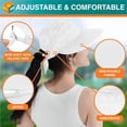 thumbnail image 6 of Women Sun Hat for Outdoor UV Protection, Wide Brim Sun Hat Ponytail, Convertible Zip-Off Beach Hat Visor, 6 of 8