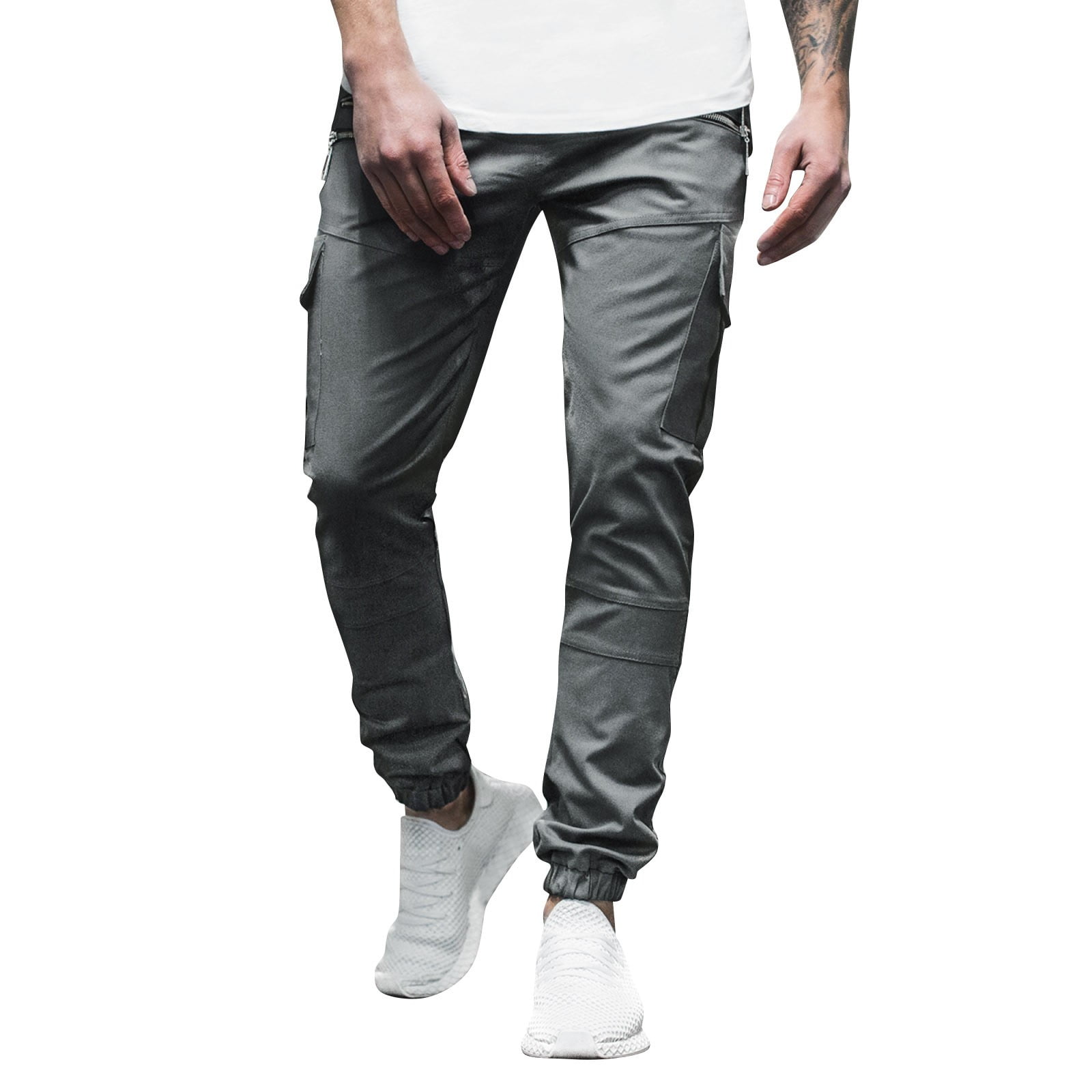 Dark Grey Textured Formal Pants