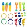 thumbnail image 2 of QIPOPIQ Diving Toys, Pool Toys with Swim Thru Rings, Dive Sticks, Rings, Gem, Octopus, Torpedo, 2 of 7