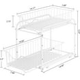 thumbnail image 5 of 2-Tier Under Sink Storage Sliding Basket Organizer Drawer 2 Pack, White, 5 of 6