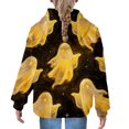thumbnail image 5 of YunPes Unisex Kids Hoodie Boys Girls Waffle Textured Sweatshirt Cute Ghost Print Long Sleeve Hooded Pullover Spring Fall Clothes, 5 of 7