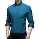 thumbnail image 1 of Blusa Informal de Seda Helada Para Hombre, Manga Larga, Fibra de Bambú, Arrugas, Sin Planchado Odeerbi  ODB-6, 1 of 5