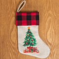 thumbnail image 4 of Christmas Stocking Small Classic 3PCS Xmas Hanging Sock Holiday Hanging Stocking, 4 of 10
