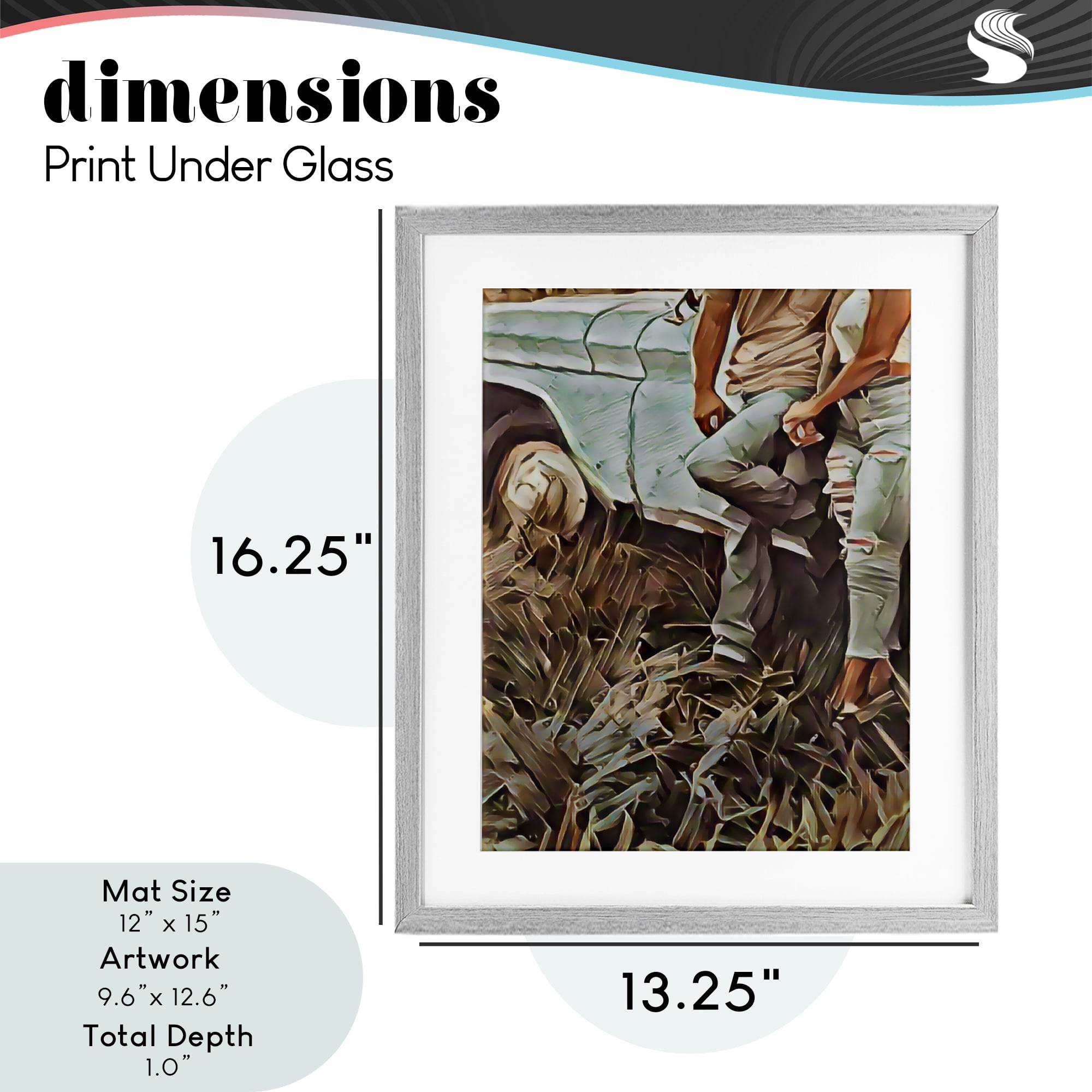 Leaning In Kisses Gray Framed Print Under Glass, design by Jesse Keith