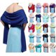 thumbnail image 2 of Vestido de noche, chal de gasa, bufanda de color liso, cheongsam de boda con protección solar de satén, chal largo monocromático, lila, morado, 2 of 5