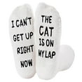 thumbnail image 2 of Onlysocks Funny Fuzzy Cat Socks, Soft Cozy Thick Winter Warm Slipper Socks for Cat Mom Dad Lovers Women Men, Cat Lover Gifts, White, 2 of 3