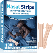 Nasal Strips for Snoring, Nasal Strips For Sleeping, Anti Snoring Devices for Men & Women, Improved Airflow and Comfortable Fit