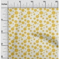 thumbnail image 1 of oneOone Cotton Poplin Twill Yellow Fabric Dots Sewing Material Print Fabric By The Yard 56 Inch Wide - 1S, 1 of 4