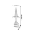 thumbnail image 2 of OULII 4Pcs Silver Iron Fence Finials for DIY Projects and Professional Garden Decor, 2 of 8