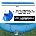 thumbnail image 3 of Tubo de repuesto para piscina Manguera de repuesto para bomba de piscina Mangueras para bomba de filtro - Juego blanco 2 piezas 2 mangueras + 4 cerraduras de tubería de metal ANGGREK Otros, 3 of 8