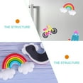 thumbnail image 4 of 30 Pcs Rainbow Fridge Magnet Refrigerator Cabinet Decor Magnets Locker for Nordic Office Child, 4 of 6
