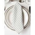 thumbnail image 2 of Cloth Napkins Set of 8 - 20x20 Inches, Sage Green Striped Washable Reusable Table Napkins, Sage Green White Stripes Farmhouse Soft & Absortbent Dining Napkin for Party Wedding Hotel Restaurant, 2 of 8
