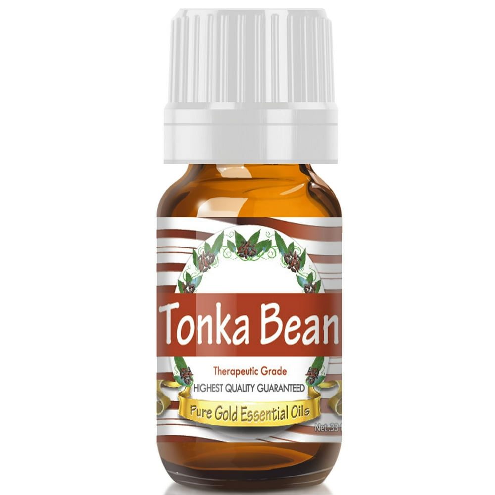 Pure Gold Tonka Bean Absolute Essential Oil, 100 Natural & Undiluted