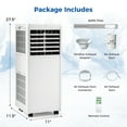 thumbnail image 3 of Gymax 8000 BTU portable air conditioner air cooler portable ac portable ac unit floor air conditioner, 3 of 10