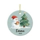 thumbnail image 2 of Adornos de cerámica Adornos navideños Lindo muñeco de nieve Adorno de cerámica Regalo navideño personalizado Decoración para árbol de Navidad Decoraciones de Halloween Decoración de otoño Decoración d, 2 of 6