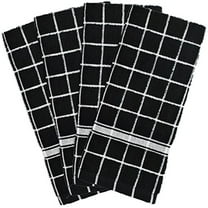 DII Terry Kitchen Dishtowel Set, Set of 4, 15"x26", 100% Cotton, Multiple Colors/Patterns