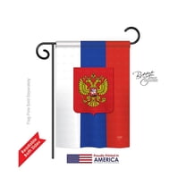Breeze Decor 58124 Russia 2-Sided Impression Garden Flag - 13 x 18.5 in.