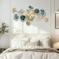 thumbnail image 6 of 36"Large Wall Clock – 3D Metal Ginkgo Leaf Decorative Wall Clock, Non-Ticking Wall Clocks Battery Operated, Modern Clocks for Living Room, Gift-Ready for Home or Office, 6 of 7
