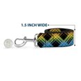 thumbnail image 6 of Buckle-Down Pet Leash, Dog Leash, Plaid X Gradient Black Orange Green Blue, 6 Feet Long 1.0 Inch Wide, 6 of 6