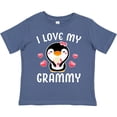 thumbnail image 3 of Inktastic I Love My Grammy with Cute Penguin and Hearts Girls Toddler T-Shirt, 3 of 5