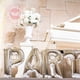 thumbnail image 4 of Globos de aire con letras doradas y plateadas para decoración de fiestas, globos de aire de 16/32 pulgadas, Decoración de cumpleaños, boda y Año Nuevo, para eventos del Día de San Valentín, 4 of 4