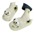 thumbnail image 3 of ibiyuan Slippers For Women Indoor Funny Big Eye Platform Slippers Closed Toe Casual Slides Sandals For Indoor Outdoor Daily Wear, 3 of 9