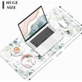 thumbnail image 3 of Desk Mat, Large Mouse Pad, 31.5" x 11.8" XXL Extended Gaming Mousepad, Desktop Decor Desk Pad, Cute Men Women Office Supplies and Accessories, XL Mouse Pad for Laptop & Keyboard, White Flower, 3 of 6