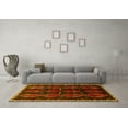 thumbnail image 3 of Ahgly Company Indoor Rectangle Persian Yellow Traditional Area Rugs, 2' x 4', 3 of 4