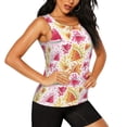 thumbnail image 2 of Xecao Watermelon print women's scoop neck, loose-fit workout tank tops for the gym., 2 of 9
