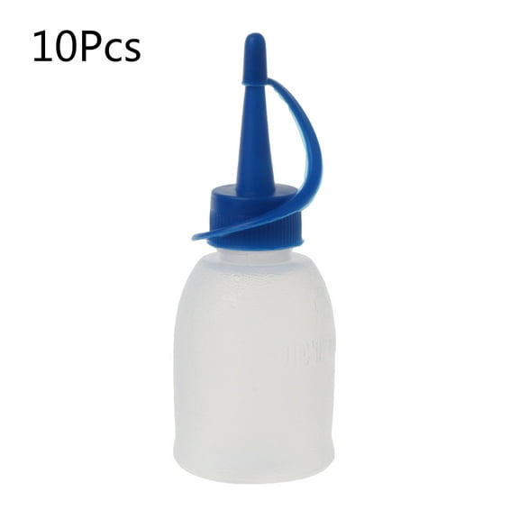 10 Pcs for Creative Plastic Squeeze Bottle Small Clear Empty Squirt Bottle 30ml