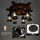 thumbnail image 4 of Lampara Colgante Vintage Redonda de Madera Dali, 4 of 6