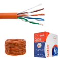 thumbnail image 1 of Satmaximum Cat5e 1000ft Utp Cable Solid Network Ethernet Bulk Orange, 1 of 1